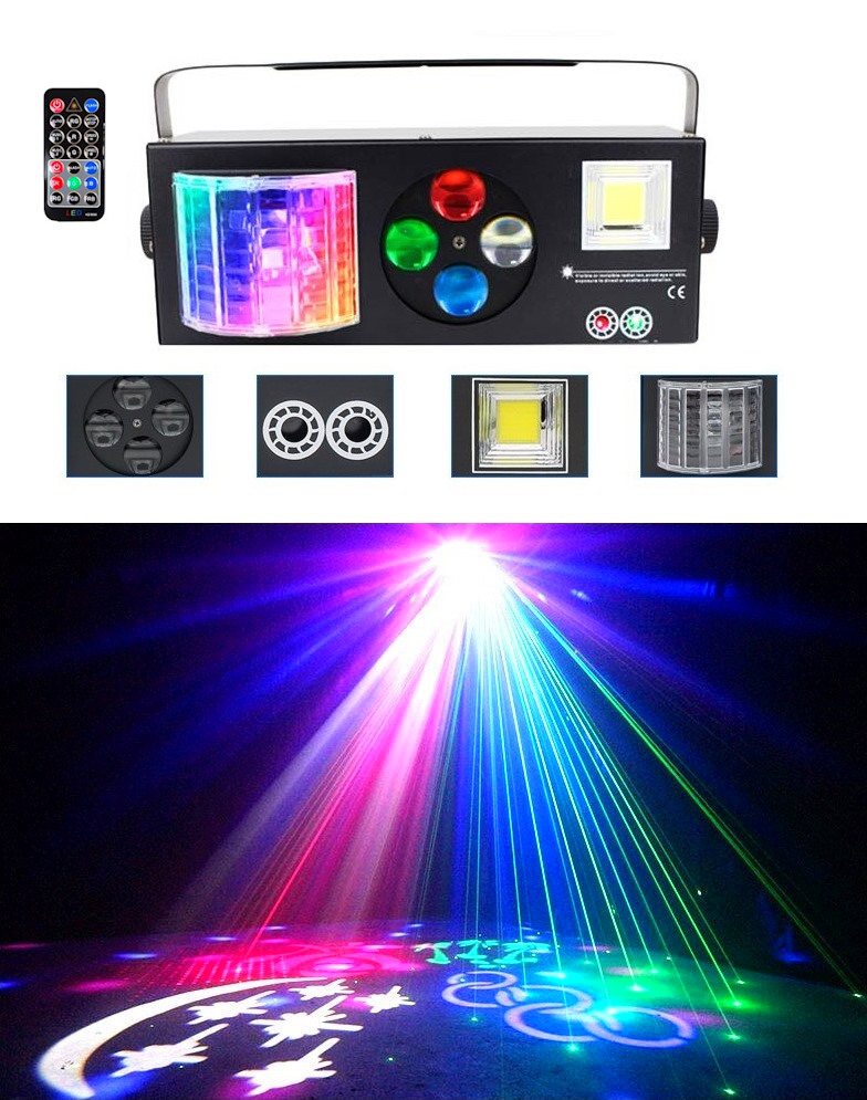 Пати проектор, патио проектор, цветомузыка для Нового года - новогодняя цветомузыка